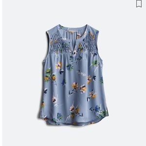 Daniel Rainn Carin Smocked Bib Blouse